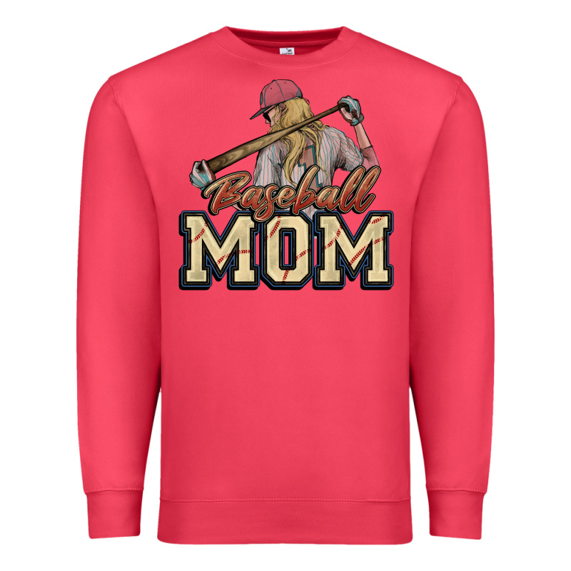 Baseball Mom Premium Sweatshirt by HowdyJamesFarm | Teevron
