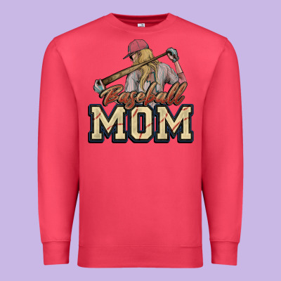 Baseball Mom Premium Sweatshirt Designed By Howdyjamesfarm