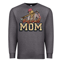 Charcoal Heather Baseball mom Premium Sweatshirt - HowdyJamesFarm
