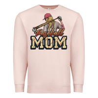 Pale Pink Baseball mom Premium Sweatshirt - HowdyJamesFarm
