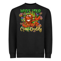Black Who's your craw daddy Mardi Gras Heavyweight Sweatshirt - LillyAllenDesigns
