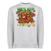 Heather Grey Who's your craw daddy Mardi Gras Heavyweight Sweatshirt - LillyAllenDesigns
