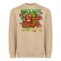 Mushroom Who's your craw daddy Mardi Gras Heavyweight Sweatshirt - LillyAllenDesigns