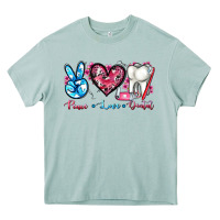 Arona peace love dental Heavy Core Tee - AdoDesignShop