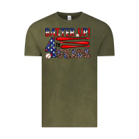 Vintage Olive batter up 4th grade Vintage Tee - JahusDesignShop