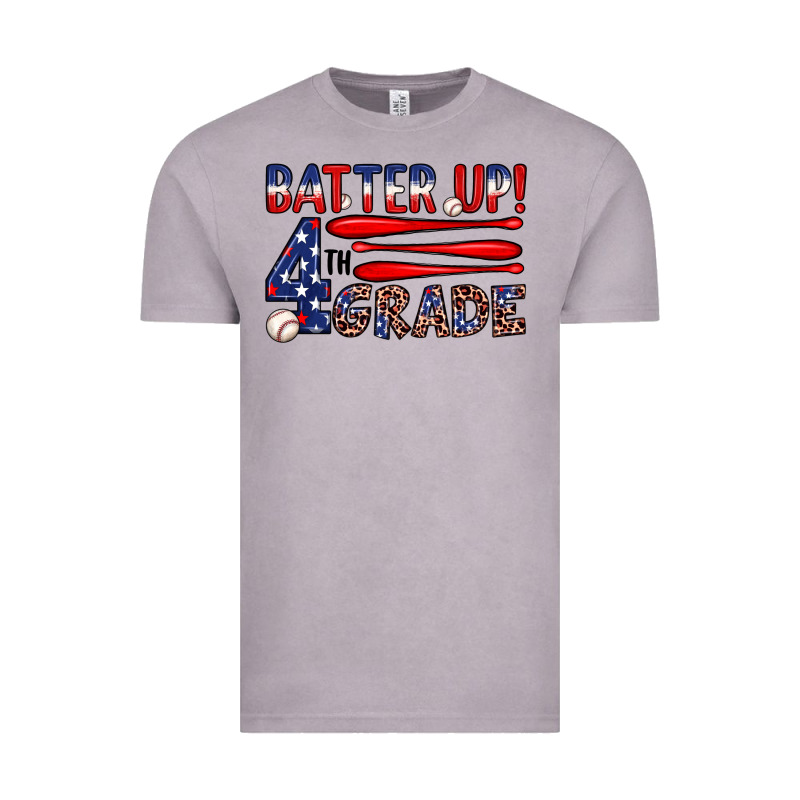 Batter Up 4th Grade Vintage Tee by JahusDesignShop | Teevron