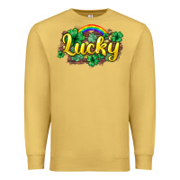 Antique Gold Lucky St. Patrick's Day Premium Sweatshirt - HowdyJamesFarm