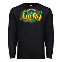 Black Lucky St. Patrick's Day Premium Sweatshirt - HowdyJamesFarm