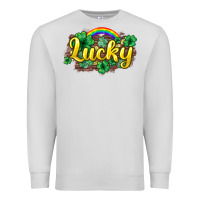 Dove Grey Lucky St. Patrick's Day Premium Sweatshirt - HowdyJamesFarm
