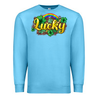 Ocean Blue Lucky St. Patrick's Day Premium Sweatshirt - HowdyJamesFarm