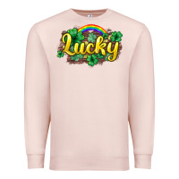 Pale Pink Lucky St. Patrick's Day Premium Sweatshirt - HowdyJamesFarm