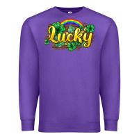 Purple Lucky St. Patrick's Day Premium Sweatshirt - HowdyJamesFarm