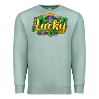 Seafoam Lucky St. Patrick's Day Premium Sweatshirt - HowdyJamesFarm