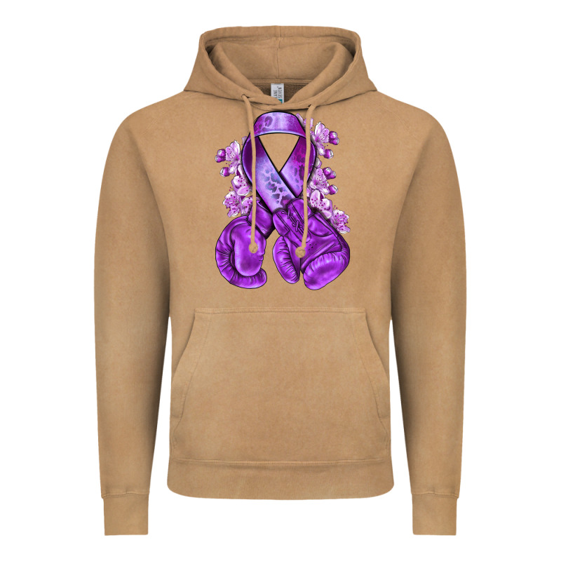 Domestic Violence Warrior Purple Ribbon Vintage Hoodie by NancyCooperArtShop | Teevron