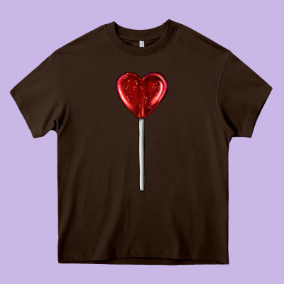 Heart Candy Heavy Core Tee Designed By Adodesignshop