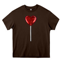 Chocolate Brown heart candy Heavy Core Tee - AdoDesignShop