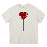 Cream heart candy Heavy Core Tee - AdoDesignShop