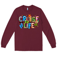 Burgundy cruise life Long Sleeve Tee - LillyAllenDesigns
