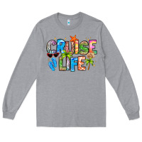 Heather Grey cruise life Long Sleeve Tee - LillyAllenDesigns