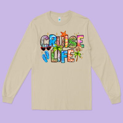 Cruise Life Long Sleeve Tee Designed By Lillyallendesigns