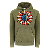 Vintage Olive Patriotic Sunflower Vintage Hoodie - Jasminsmagicworld