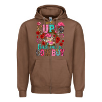 Chestnut Cupid find me a cowboy Valentine's Day Zipper Hoodie - HowdyJamesFarm