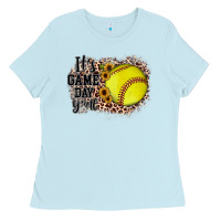 Baby Blue it's game day y'all Ladies Tee - JahusDesignShop