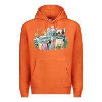 Carrot Easter truck farm animals Easter Day Premium Hoodie - HowdyJamesFarm