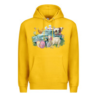 Lemon Easter truck farm animals Easter Day Premium Hoodie - HowdyJamesFarm