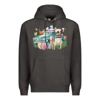 Smoke Easter truck farm animals Easter Day Premium Hoodie - HowdyJamesFarm