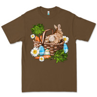 Cacao easter bunny in basket wıth carrot and eggs Premium Tee - AdoDesignShop