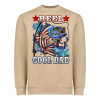 Mushroom Reel Cool Dad Bass 4th of July Heavyweight Sweatshirt - LillyAllenDesigns