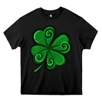 Black St. Patrick's Day Shamrock Heavy Core Tee - Jasminsmagicworld