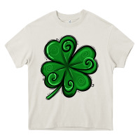 Cream St. Patrick's Day Shamrock Heavy Core Tee - Jasminsmagicworld