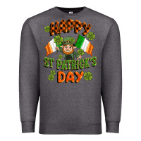 Charcoal Heather happy st patricks day Premium Sweatshirt - CowGirlArtShop