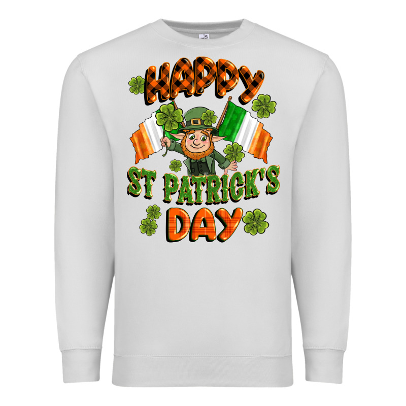 Happy St Patricks Day Premium Sweatshirt by CowGirlArtShop | Teevron