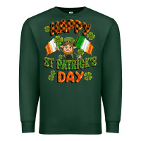 Sports Green happy st patricks day Premium Sweatshirt - CowGirlArtShop