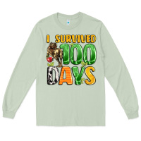 Matcha dinosaur 100day celebration Long Sleeve Tee - LillyAllenDesigns