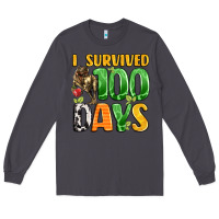 Smoke dinosaur 100day celebration Long Sleeve Tee - LillyAllenDesigns