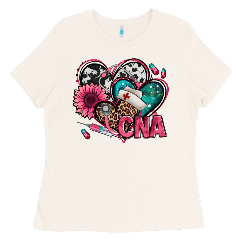 Certified Nursing Assistant Cna Hearts Ladies Tee by Jasminsmagicworld | Teevron