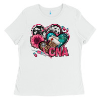 White certified nursing assistant cna hearts Ladies Tee - Jasminsmagicworld