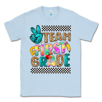 Dusty Blue team first grade Classic Tee - NancyCooperArtShop
