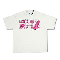 Pistachio lets go girls Urban Heavy Tee - NancyCooperArtShop