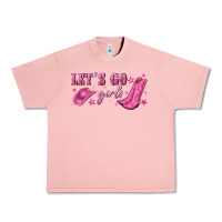 Salmon lets go girls Urban Heavy Tee - NancyCooperArtShop