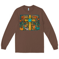 Chestnut Fall Gemstone Cross Long Sleeve Tee - RanaPortraitStore
