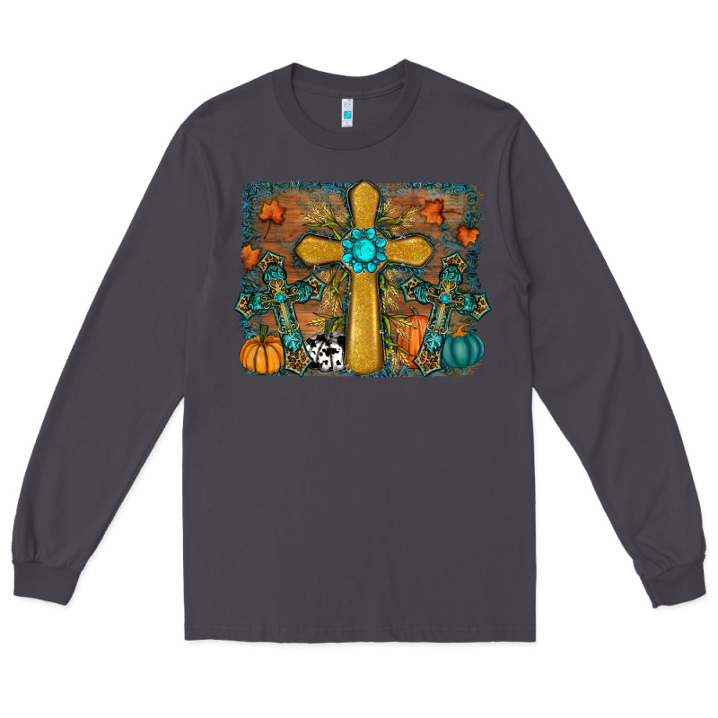 Fall Gemstone Cross Long Sleeve Tee by RanaPortraitStore | Teevron