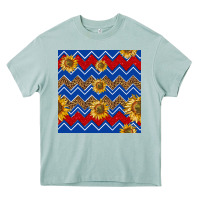 Arona 4th of july sunflower seamless  pattern Heavy Core Tee - BundleAndBundleShop