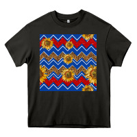 Asphalt 4th of july sunflower seamless  pattern Heavy Core Tee - BundleAndBundleShop