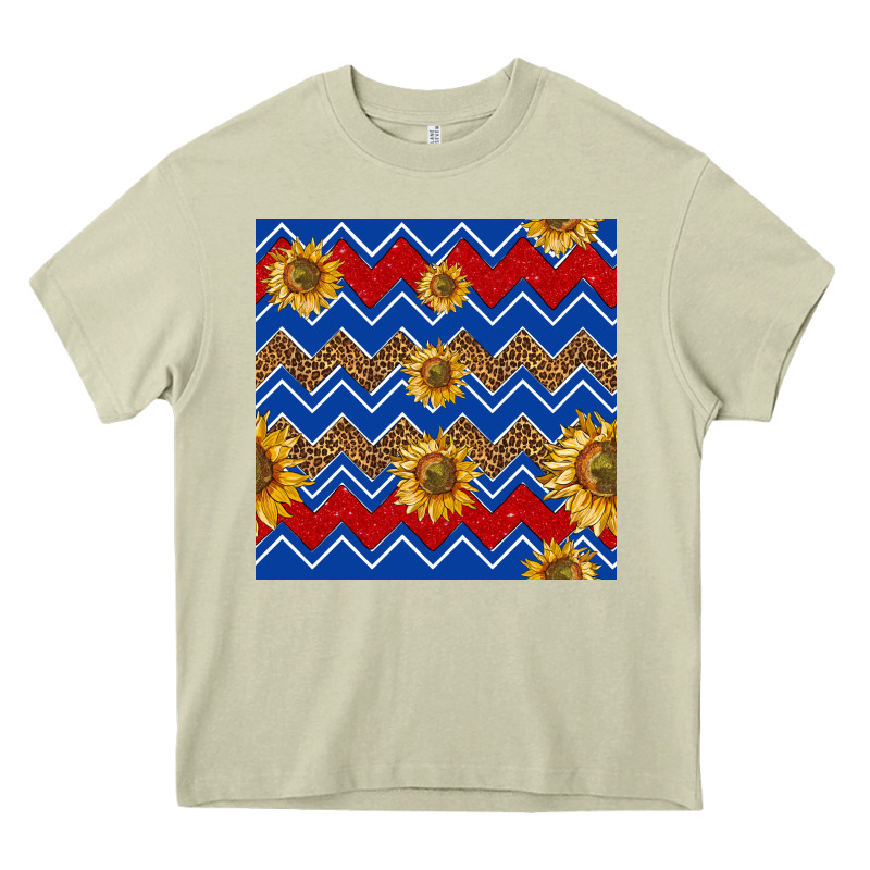 4th Of July Sunflower Seamless  Pattern Heavy Core Tee by BundleAndBundleShop | Teevron