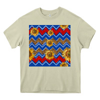 Mossy 4th of july sunflower seamless  pattern Heavy Core Tee - BundleAndBundleShop